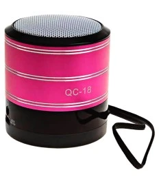 Колонка Music Mini Speaker Bluetooth QC-18 (Розовый)