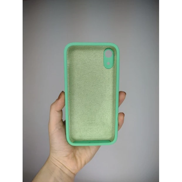 Силикон Original RoundCam Case Apple iPhone XR (49) Aquamarine