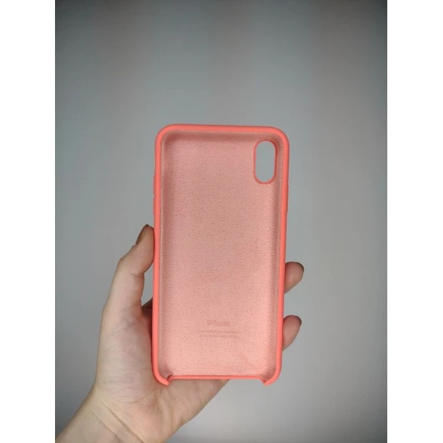 Силіконовий оригінальний чохол Apple iPhone XS Max (Рожевий Цитрус)