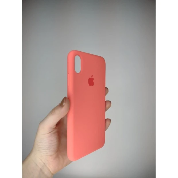 Силіконовий оригінальний чохол Apple iPhone XS Max (Рожевий Цитрус)