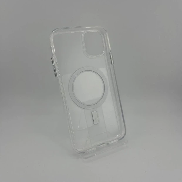 Силіконовий чохол Space Case MagSafe для Apple iPhone 11 (Прозорий)