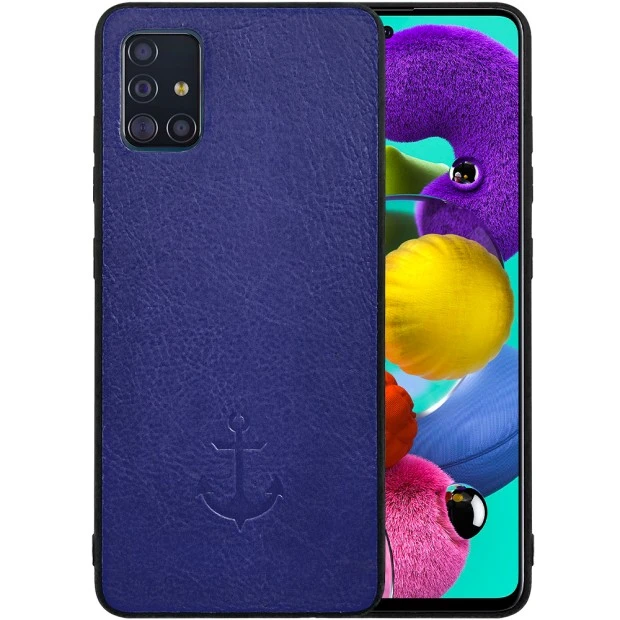 Накладка Anchor Leather Samsung Galaxy A51 (2020) (Синий)