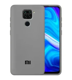 Силикон Original 360 Case Logo Xiaomi Redmi Note 9 (Серый)