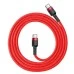 USB-кабель Baseus серії Cafule 60W (2м) Червоний (Type-C на Type-C) CATKLF-H09 USB-кабель Baseus серії Cafule 60W (2м) Червоний (Type-C на Type-C) CATKLF-H09