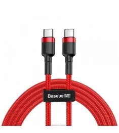 USB-кабель Baseus серії Cafule 60W (2м) Червоний (Type-C на Type-C) CATKLF-H09