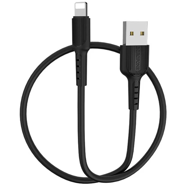 USB-кабель Borofone BX16 (Lightning) (Чорний)