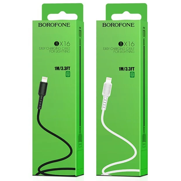 USB-кабель Borofone BX16 (Lightning) (Чорний)