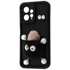 Чохол Pretty Things Case для Xiaomi Redmi Note 12 4G (Чорний / Пухнастий Чорний)
