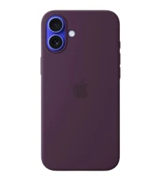 Чехол Silicone Case with MagSafe Apple iPhone 16 Plus (Plum) (Original)