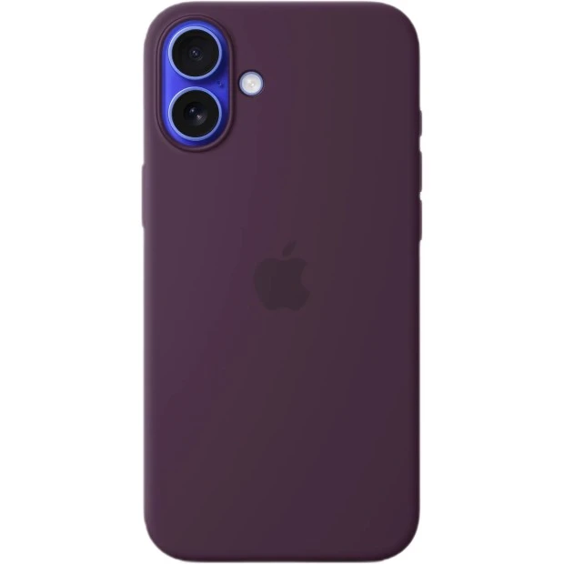 Чехол Silicone Case with MagSafe Apple iPhone 16 Plus (Plum) (Original)