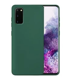 Силикон Original 360 Case Samsung Galaxy S20 (Темно-зеленый)