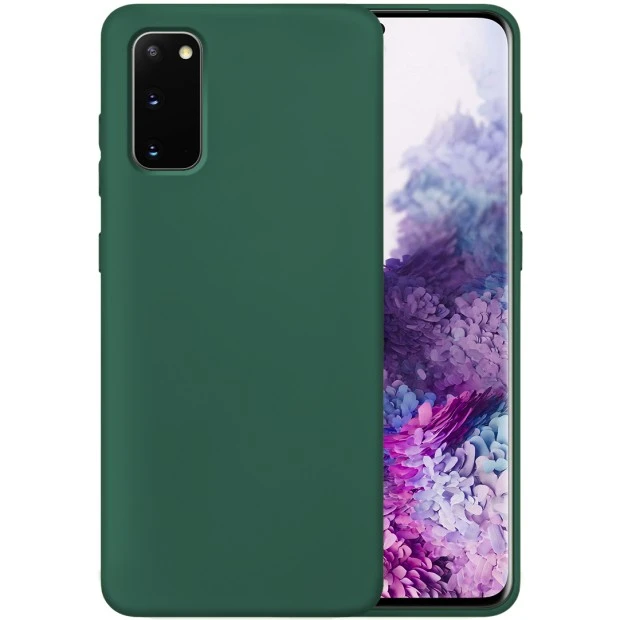 Силикон Original 360 Case Samsung Galaxy S20 (Темно-зеленый)
