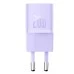Блок живлення Baseus GaN5 20W (1 Type-C) (Фіолетовий) CCGN050101 Блок живлення Baseus GaN5 20W (1 Type-C) (Фіолетовий) CCGN050101