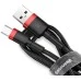 USB-кабель Baseus Cafule Special Edition 3A (1m) (Type-C) (Чорний / Червоний) CATKLF-B91. USB-кабель Baseus Cafule Special Edition 3A (1m) (Type-C) (Чорний / Червоний) CATKLF-B91.