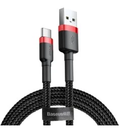 USB-кабель Baseus Cafule Special Edition 3A (1m) (Type-C) (Чорний / Червоний) CA..