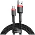 USB-кабель Baseus Cafule Special Edition 3A (1m) (Type-C) (Чорний / Червоний) CATKLF-B91. USB-кабель Baseus Cafule Special Edition 3A (1m) (Type-C) (Чорний / Червоний) CATKLF-B91.