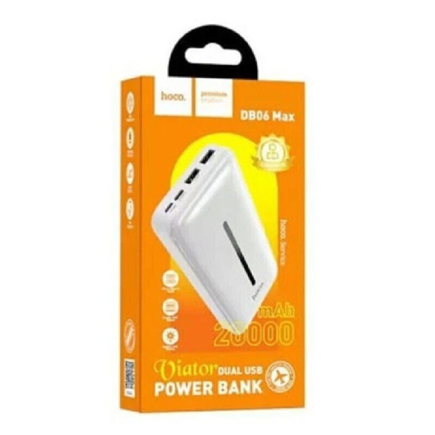 PowerBank Hoco DB06 Max 20000mAh QC18W (White)