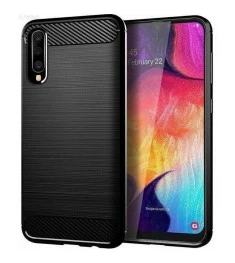 Силикон Polished Carbon Samsung Galaxy A30s / A50 / A50s (2019) (Чёрный)