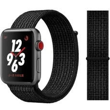 Ремешок Nylon Apple Watch 42 / 44 mm (Бело-чёрный)