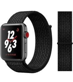 Ремешок Nylon Apple Watch 42 / 44 mm (Бело-чёрный)