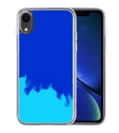 Чехол Aquarium Color Sand Apple iPhone XR (Синий)