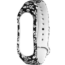 Ремешок Picture Design Xiaomi Mi Band 3 / Mi Band 4 (Черепа)