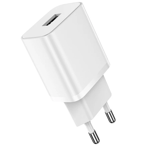 СЗУ-адаптер USB Borofone BA52A 2.1A (Белый)