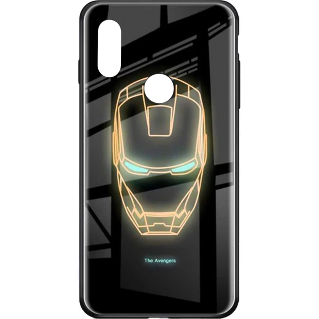Накладка Luminous Glass Case Xiaomi Redmi 7 (Ironman)