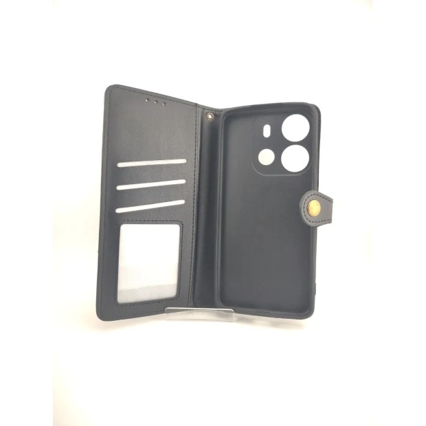 Чехол-книжка Leather Book Gallant Tecno Spark Go 2023 (Чёрный)