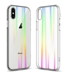 Силикон 3D Gradient Case Apple iPhone XS Max (Прозрачный)