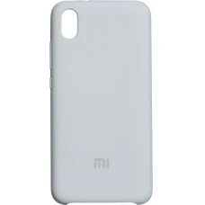 Силіконовий оригінальний чохол 360 Logo для Xiaomi Redmi 7A (Сірий)