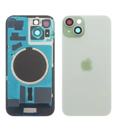 Заднее стекло корпуса для Apple iPhone 15 Plus Green (зелёное) с рамкой и стекло..