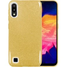 Силиконовый чехол Glitter Samsung Galaxy A10 (2019) (Золотой)