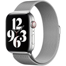 Ремешок Milanese Loop Apple Watch 42 / 44 / 45 / 49 (Silver)