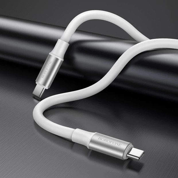 USB-кабель Borofone BX82 (Type-C до Type-C) (60W) (Білий)