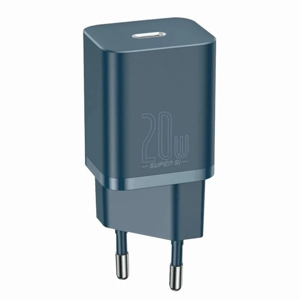 Baseus Super Si Quick Charger 20W PD QC EU (Type-C) (Blue) CCSUP-B03