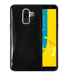 Силикон Glitter Samsung Galaxy J8 (2018) J810 (Чёрный)