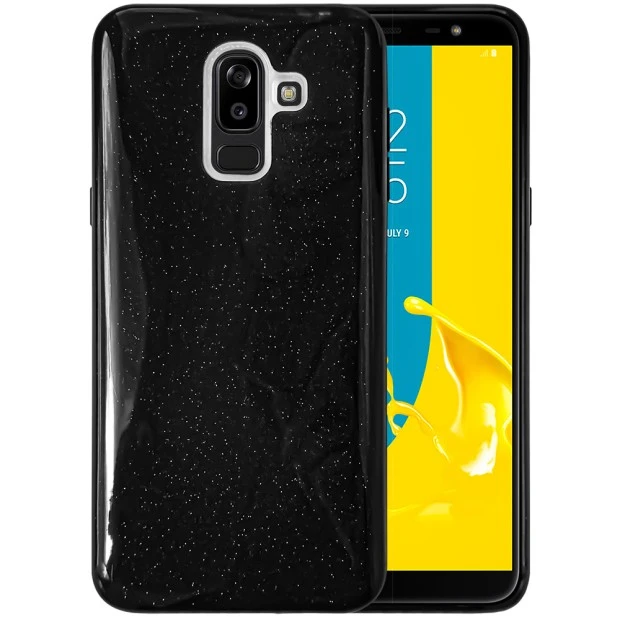 Силикон Glitter Samsung Galaxy J8 (2018) J810 (Чёрный)