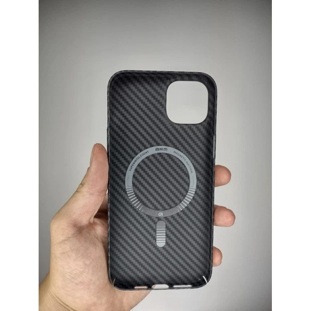 Case overlay Carbon MagSafe for Apple iPhone 15 Plus (Black)