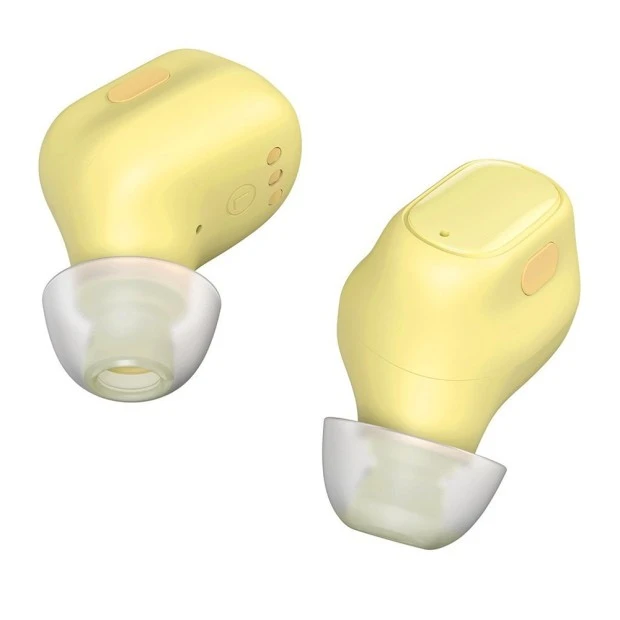 Беспроводные наушники-гарнитура вакуумные Baseus Bowie Encok WM01 (Yellow)