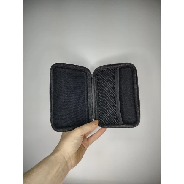 Чехол-органайзер для Powerbank, кабелей и зарядок 15*10*4см (Черный)