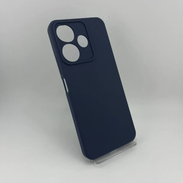Силіконова накладка Original Xiaomi Redmi 13 4G  /  Poco M6 4G (ShutCam) (Нічний Синій)