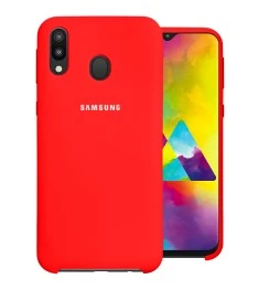 Силіконовий оригінальний чохол Samsung Galaxy M20 (Червоний)