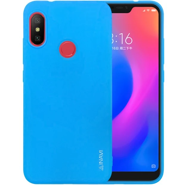 Силикон iNavi Color Xiaomi Redmi 6 Pro / Mi A2 Lite (Голубой)
