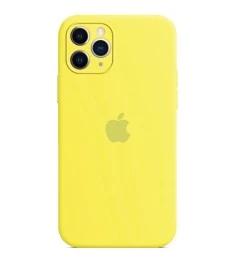 Силикон Original RoundCam Case Apple iPhone 11 Pro (47) Lemon