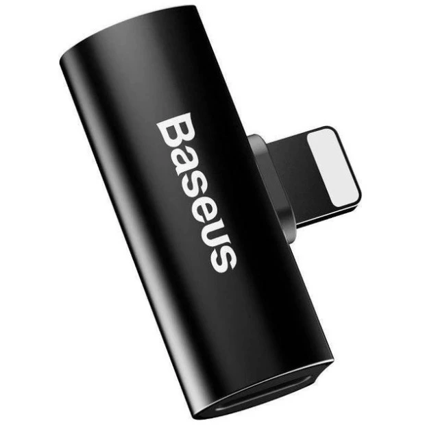 Адаптер Baseus L46 Lightning на Lightning + Lightning (Чорний) CAL46-01