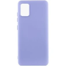 Силикон Original Samsung Galaxy A51 (ShutCam) (Бледно-лиловый)