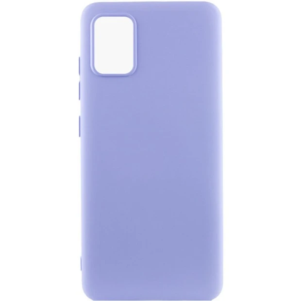 Силікон Original Samsung Galaxy A51 (ShutCam) (Блідо-бузковий)