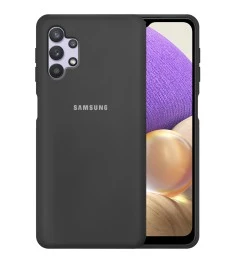 Силикон Original 360 Case Logo Samsung Galaxy A32 (2021) (Чёрный)