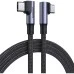 USB-кабель UGREEN US335 Angled 100W (1m) (Type-C to Type-C) (Black) USB-кабель UGREEN US335 Angled 100W (1m) (Type-C to Type-C) (Black)